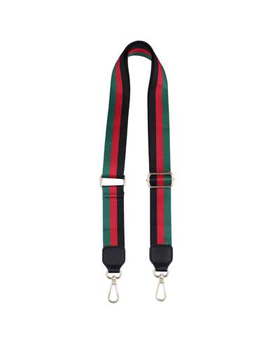 Shop Macy's Adjustable Bag Shoulder Straps In Black Red Green