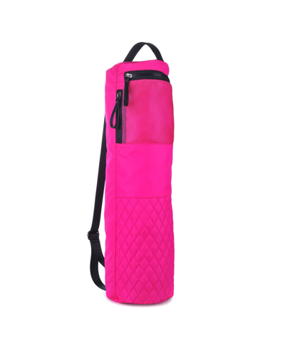 Shop Macy's Women's Karma Quilted Yoga Mat Bags In Pink