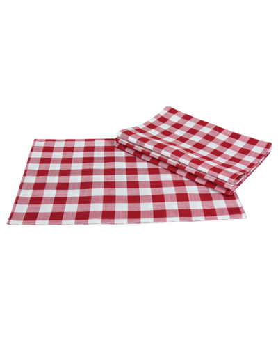 Shop Xia Home Fashions Gingham Check Placemats In Red