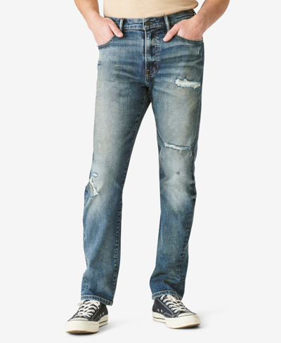 Shop Lucky Brand Men's 410 Athletic Straight Stretch Jeans In Bryden