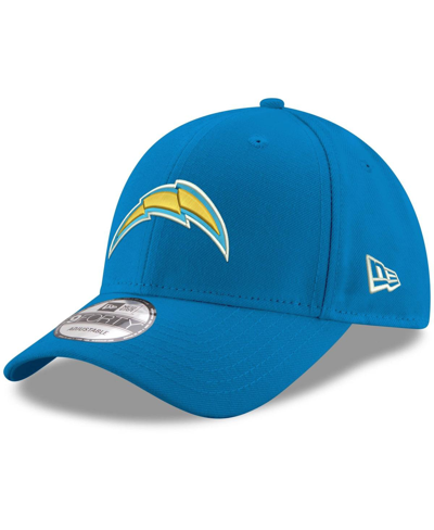 Shop New Era Men's  Powder Blue Los Angeles Chargers The League Logo 9forty Adjustable Hat
