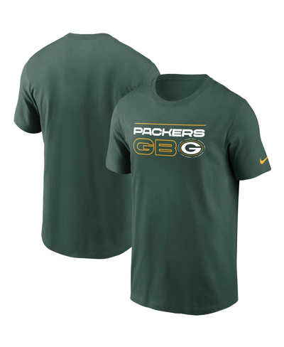 Shop Nike Men's  Green Green Bay Packers Broadcast Essential T-shirt