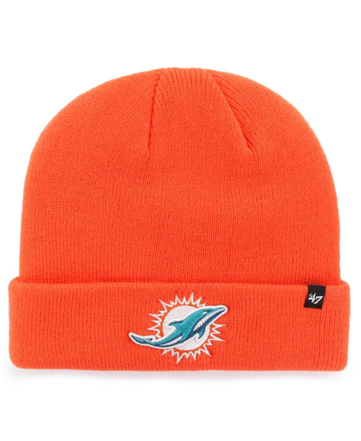 Shop 47 Brand Men's '47 Orange Miami Dolphins Secondary Basic Cuffed Knit Hat