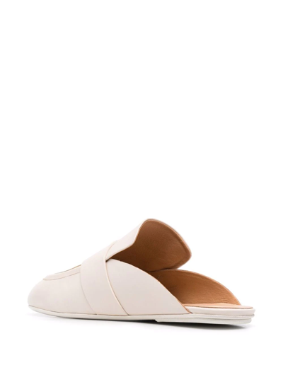 Shop Marsèll Sip-on Leather Loafers In Nude