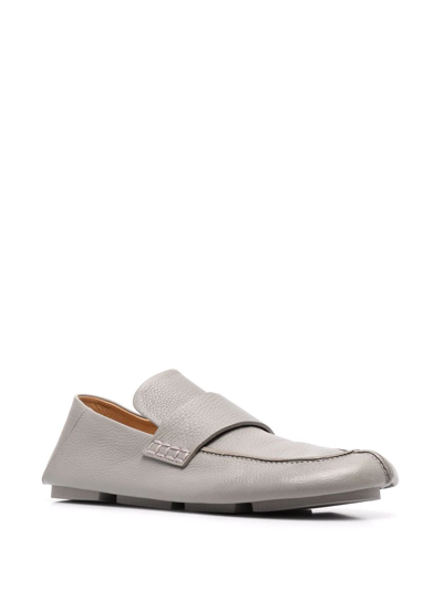Shop Marsèll Toddone Leather Loafers In Grau
