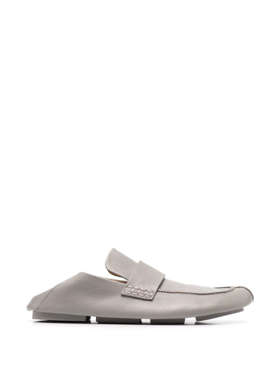 Shop Marsèll Toddone Leather Loafers In Grau