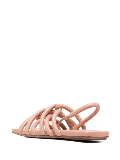 Shop Marsèll Tavola Leather Sandals In Rosa