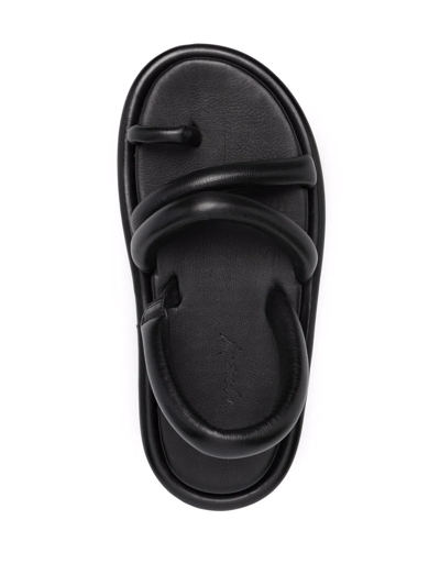 Shop Marsèll Spalmata Toe-ring Flat Sandals In Schwarz