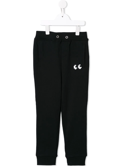 Mostly Heard Rarely Seen 8-bit Peek Knit Joggers In Black