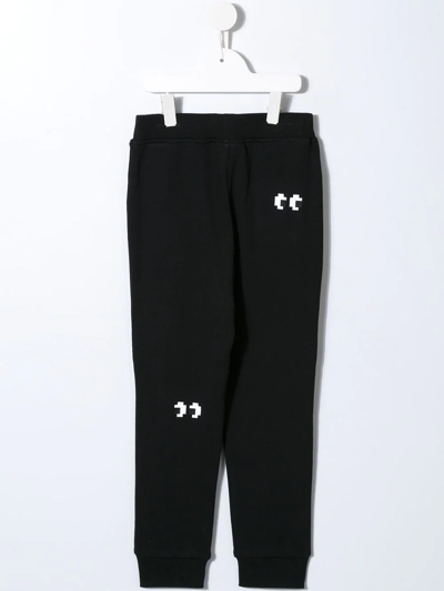 Mostly Heard Rarely Seen 8-bit Peek Knit Joggers In Black