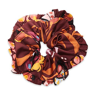 La Doublej Giga Botanical-print Scrunchie In Selva