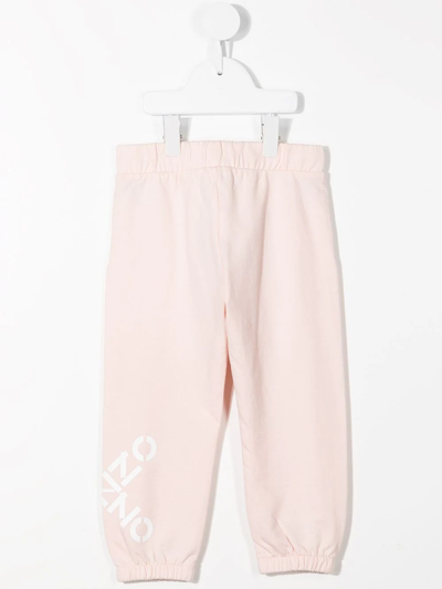 Shop Kenzo Logo-print Track Pants In Pink