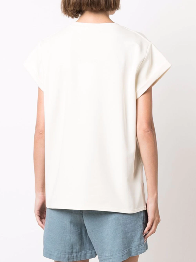 Shop Rodebjer Flap-pocket T-shirt In White
