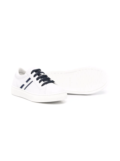 Shop Hogan H365 Lace-up Sneakers In White