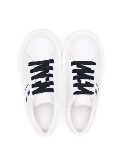 Shop Hogan H365 Lace-up Sneakers In White