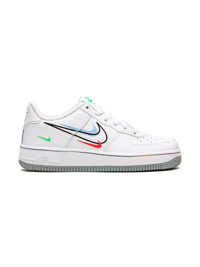 Shop Nike Air Force 1 "multi-swoosh" Sneakers In White