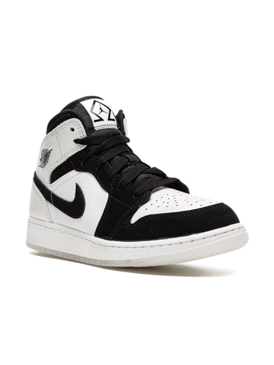 Shop Jordan Air  1 Mid Se "diamond Shorts" Sneakers In White