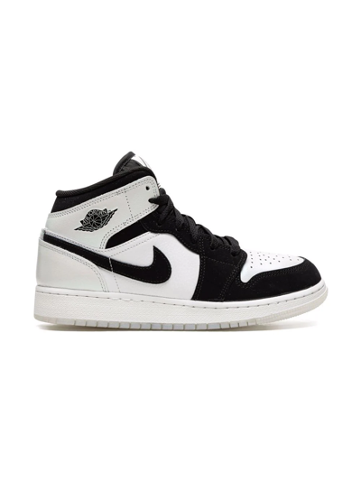 Shop Jordan Air  1 Mid Se "diamond Shorts" Sneakers In White