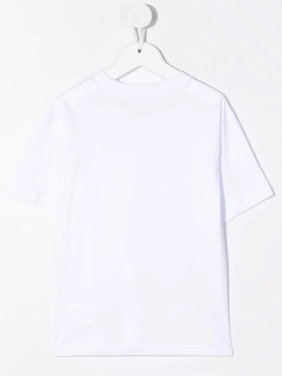 Shop Stella Mccartney Rock Out Slogan-print T-shirt In White
