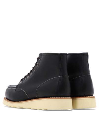 Shop Red Wing Shoes "classic Moc" Ankle Boots In Black  