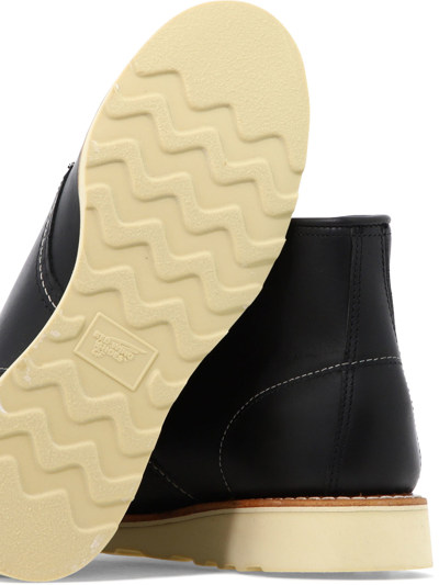 Shop Red Wing Shoes "classic Moc" Ankle Boots In Black  