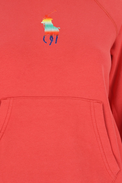 Polo Ralph Lauren Red Cotton Blend Sweatshirt Nd Donna Xs | ModeSens