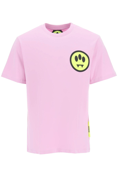 Shop Barrow Smiley Logo T-shirt In Pink