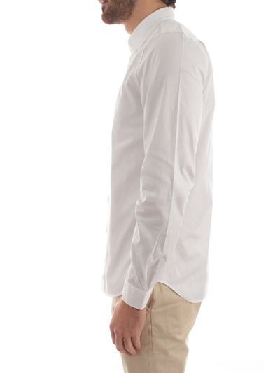 Shop Lacoste Men's White Cotton Shirt