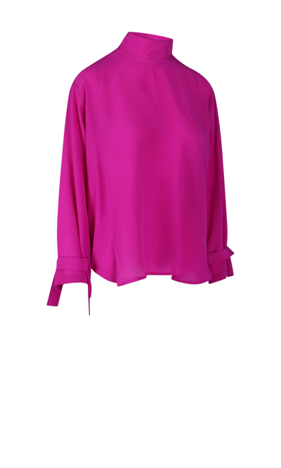 Shop Jejia Silk Crew Neck Top