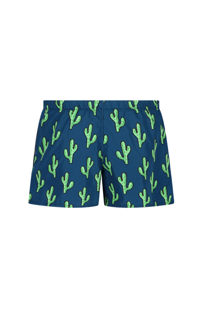 Shop Yes I Am Printed Swim Shorts