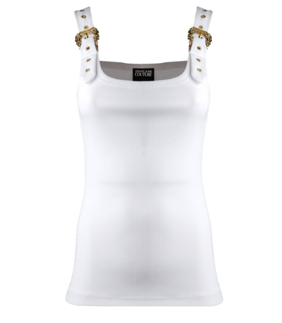 Shop Versace Jeans Couture Baroque White Top