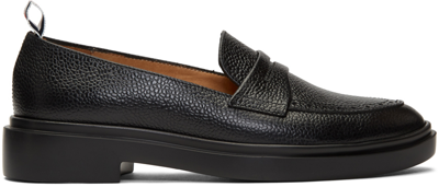 Shop Thom Browne Black Lightweight Sole Penny Loafers