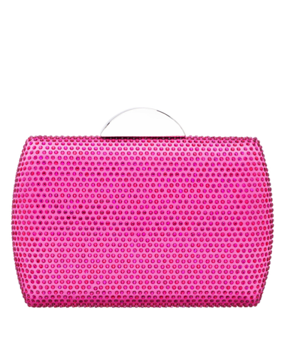 Shop Nina Women's Crystal Minaudiere In Ultra Pink