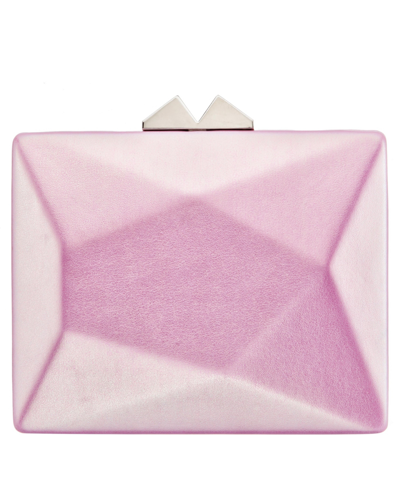 Shop Nina Women's Mini Pearlized Geometric Minaudiere In Pink Ab