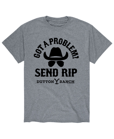 Shop Airwaves Men's Yellowstone Got A Problem T-shirt In Gray