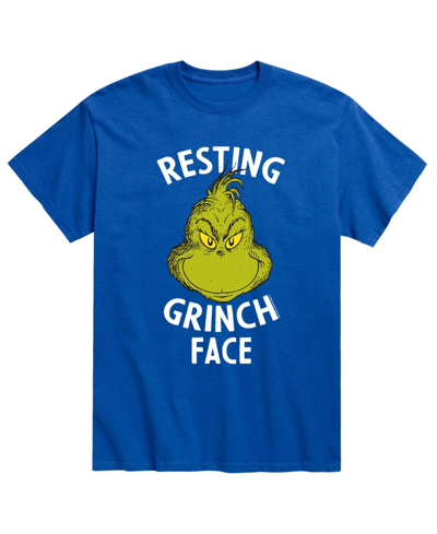 Shop Airwaves Men's Dr. Seuss The Grinch Face T-shirt In Blue