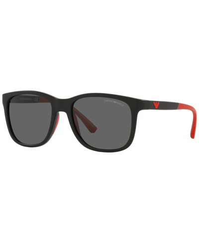 Shop Emporio Armani Men's Sunglasses, Ea4184 49 In Matte Black