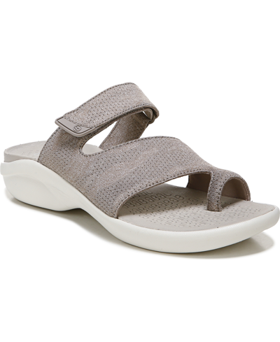 Shop Bzees Carry On Washable Slide Sandals Women's Shoes In Latte Camo Fabric