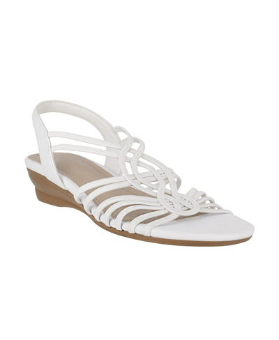 Shop Impo Women's Rammy Stretch Elastic Sandals Women's Shoes In White
