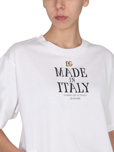 Shop Dolce & Gabbana "made In Italy" T-shirt In White
