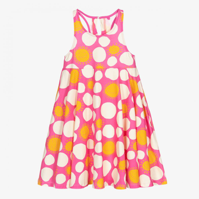 Shop Stella Mccartney Kids Girls Teen Pink Sun Cotton Dress