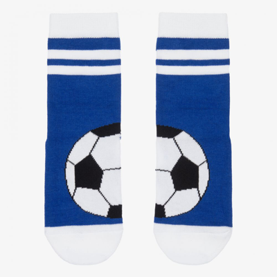 Shop Falke Boys Blue Football Socks