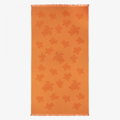 Shop Vilebrequin Orange Organic Towel (180cm)