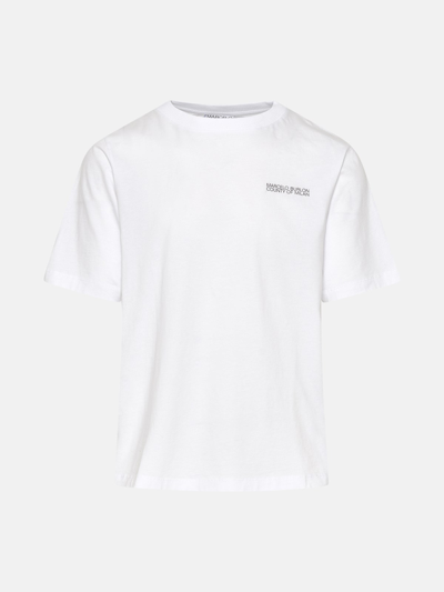 Shop Marcelo Burlon County Of Milan White Cotton Tempera Cross T-shirt