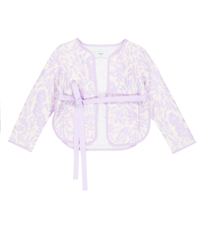 Shop Paade Mode Katherine Cotton-blend Jacket In Katherine Violet