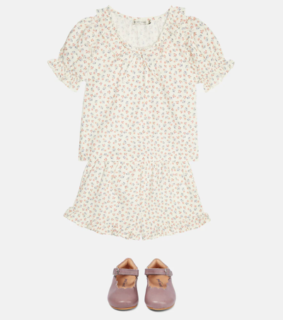 The New Society Judah Floral Cotton Blouse In Blossom Print