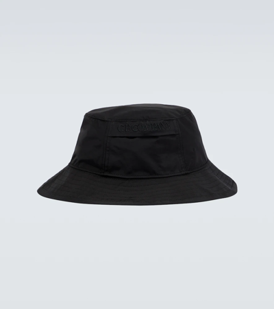 Shop C.p. Company Technical Bucket Hat In Black