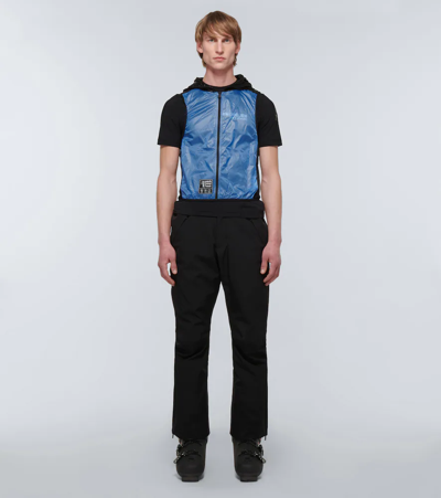 Shop Moncler Technical Short-sleeved Vest In Black