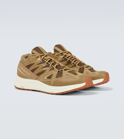 Shop Salomon Odyssey 1 Advanced Sneakers In Kelp/desert Palm/vanilla Ice