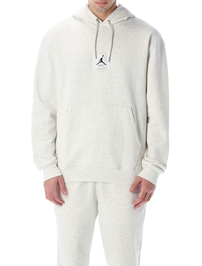 Shop Nike Jordan Fleece Hoodie In White